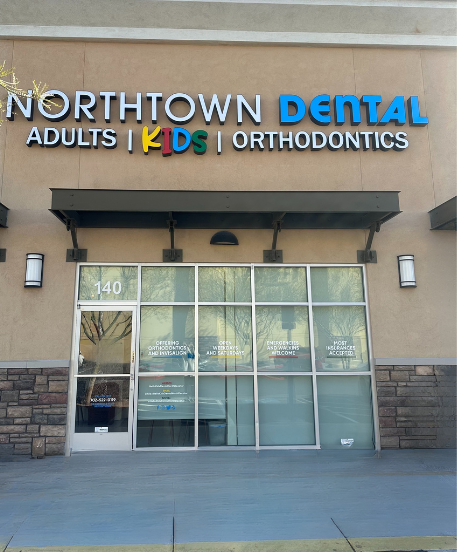 Northtown Dental & Orthodontics building front entrance